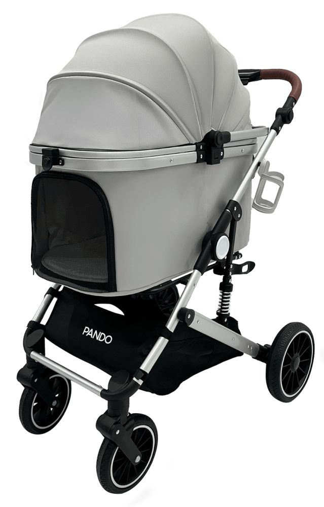 รถเข็นสำหรับสัตว์เลี้ยง PANDO รุ่น PLUS25 - เทา